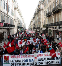 Grande manifesta&ccedil;&atilde;o dos jovens trabalhadores