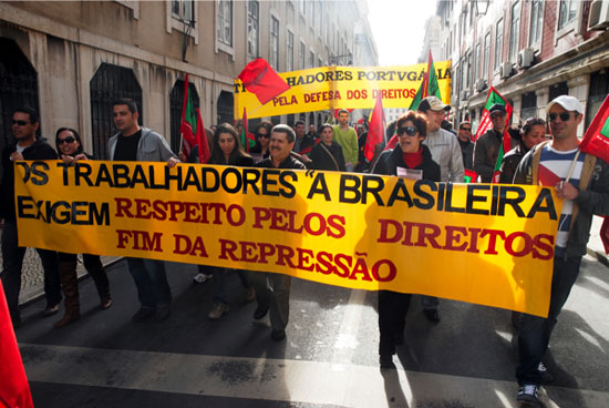 26 Marco, Manifestacao de Jovens Trabalhadores