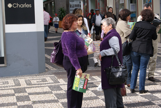 Mulher na sociedade, centro do Funchal, Madeira - 11 Fev 2010