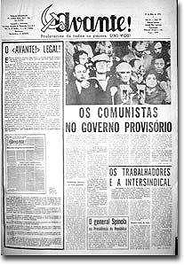 Capa 1º «Avante» legal Capa 1º «Avante» legal