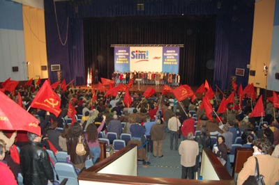 Comicio no Forum Lisboa, com Jer�nimo de Sousa