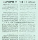Manifestações de Solidariedade do PCP com a luta do povo do Vietname (durante a clandestinidade)