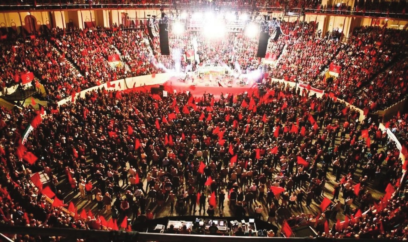 Comício do Centenário, no Campo Pequeno em Lisboa, em 10 de Novembro de 2013