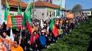 Manifestação em defesa da produção leiteira e da agricultura nacionais