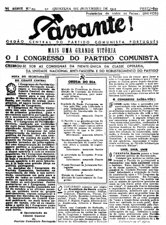 I Avante!, 2.ª quinzena de Novembro de 1943