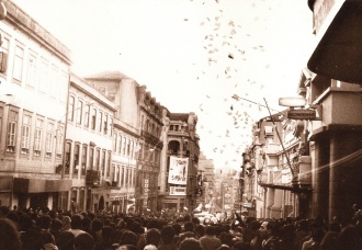 Lançamento de propaganda em Lisboa