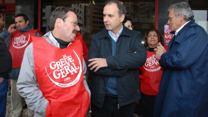 Jerónimo de Sousa e Francisco Lopes solidarizam-se com trabalhadores em Greve