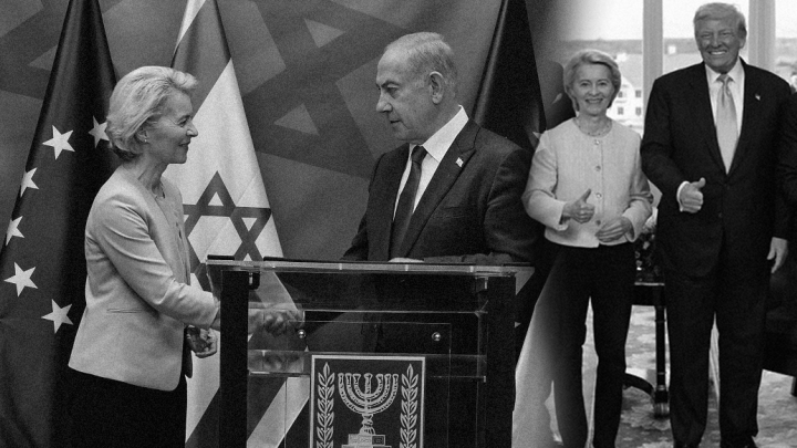 The European Commission deserves to be censured! For its complicity in the genocide in Palestine! For the major economic interests that its policy serves! For the arms race it promotes!