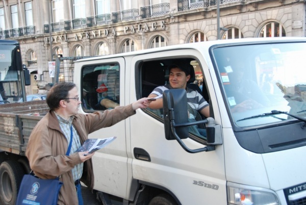 Acção de protesto contra o aumento do preço dos combustiveis