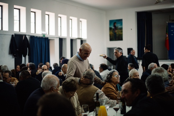 Almoço com reformados no Couço
