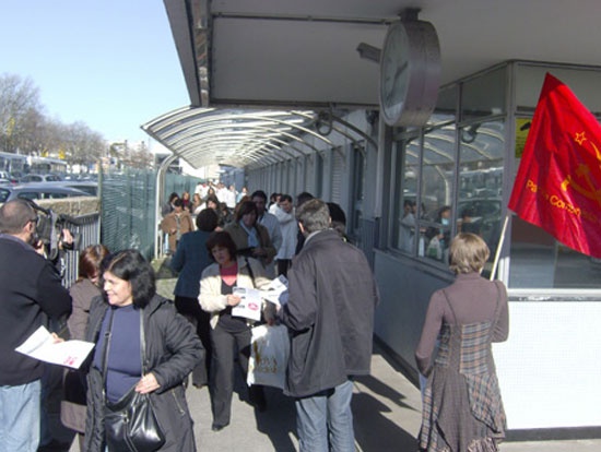 Acção na Grundig, em Braga