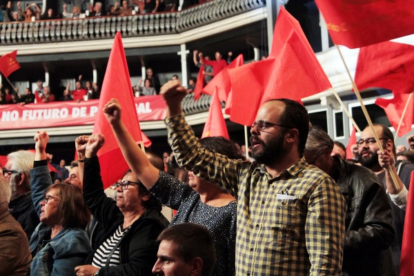 Comício comemorativo do Centenário da Revolução de Outubro