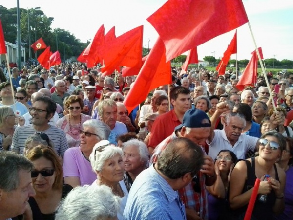 Comício «Mais espaço, mais Festa - Futuro com Abril - Avante com a campanha»
