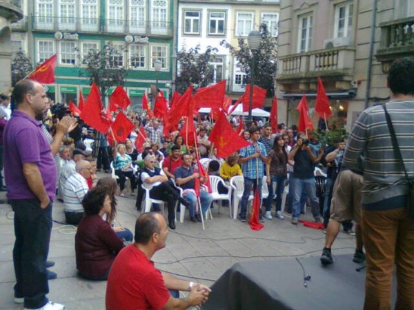 Comício «Rejeitar o programa de agressão, lutar por um Portugal com futuro», em Braga