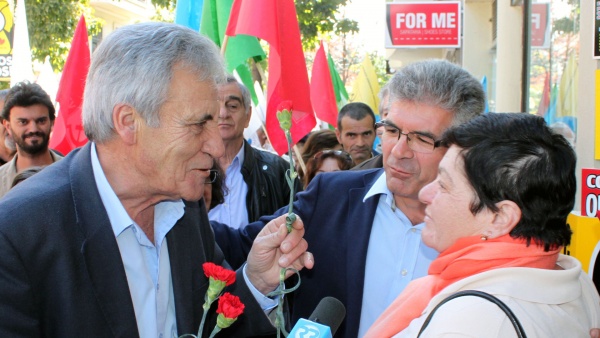 Contacto com a população no Funchal