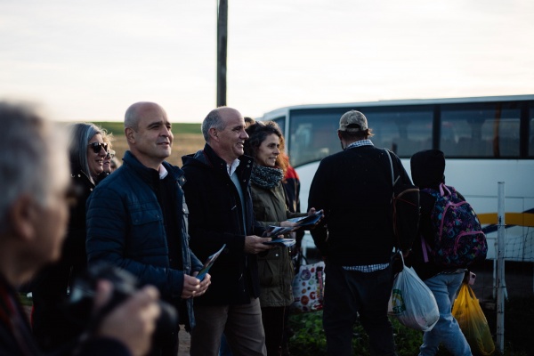 Contacto com os trabalhadores da Herdade do Vale da Rosa, Ferreira do Alentejo