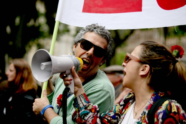 Popular demonstration commemorating the 41st anniversary of the April Revolution