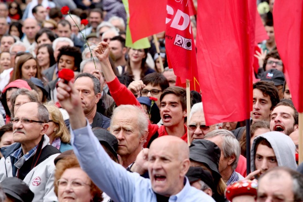 Popular demonstration commemorating the 41st anniversary of the April Revolution