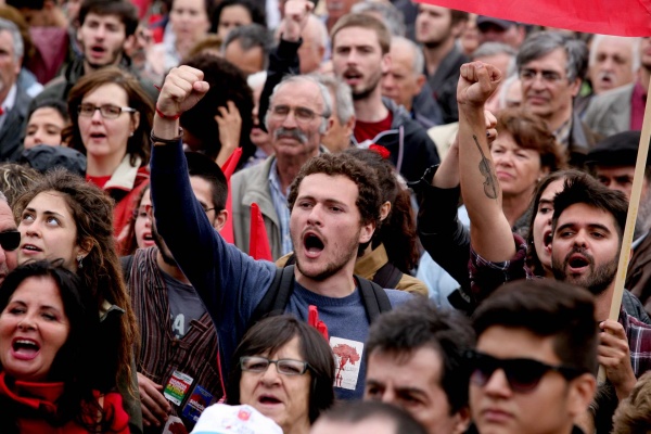 Popular demonstration commemorating the 41st anniversary of the April Revolution
