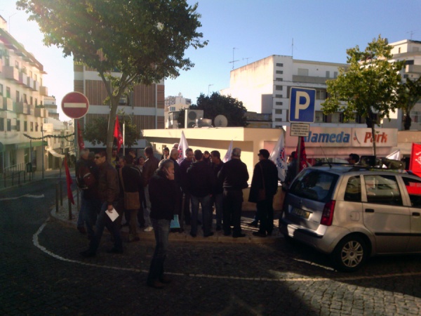Concentração dos trabalhadores do grupo Securitas - Portimão