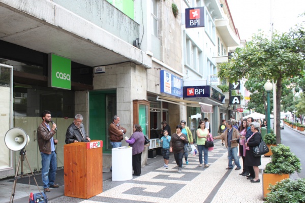 Tribuna Pública contra o Orçamento de Estado, na Madeira