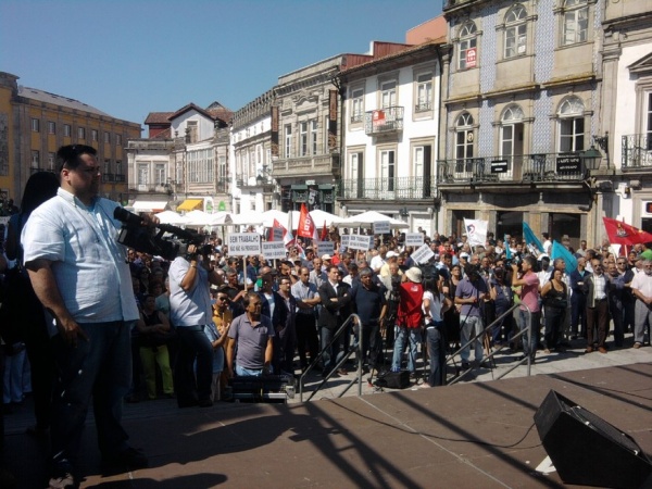 ENVC: Manifestação de trabalhadores em defesa do emprego
