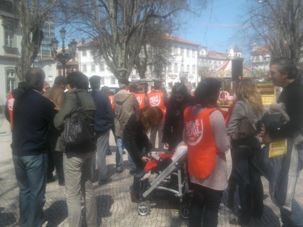 Praça da Greve no Rossio em Viseu