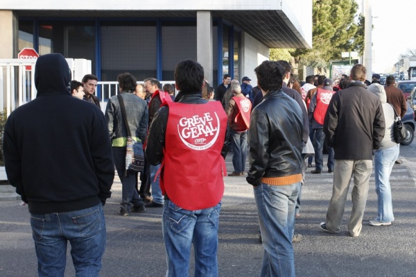 Piquete de greve na TAP