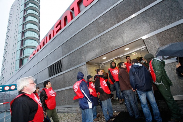 Piquete trabalhadores «Continente» Vasco da Gama