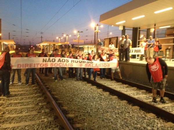 Linha do comboio - Setúbal