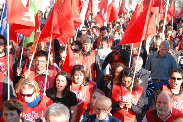 Manifestação em Lisboa
