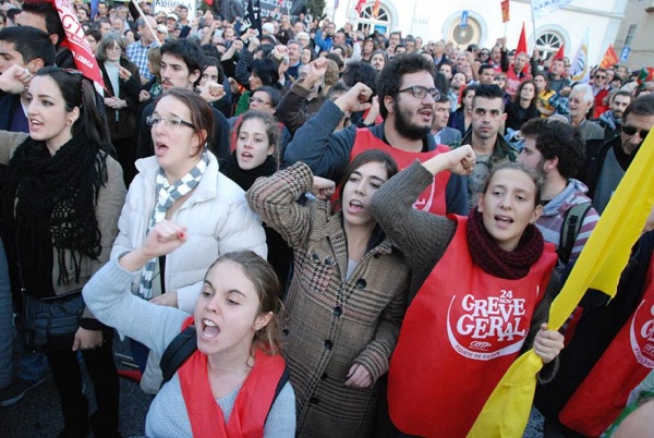 Manifestação em Lisboa