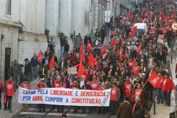 Manifestação em Lisboa
