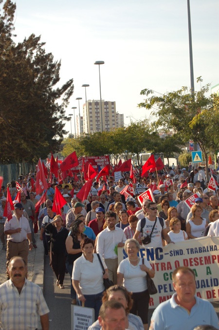 Historical demonstration in Lisbon