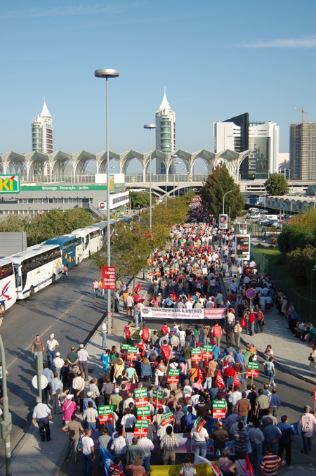 Historical demonstration in Lisbon