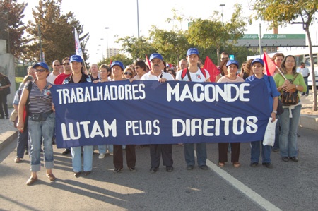 Historical demonstration in Lisbon