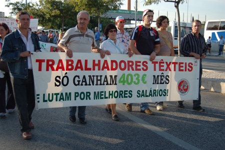 Historical demonstration in Lisbon