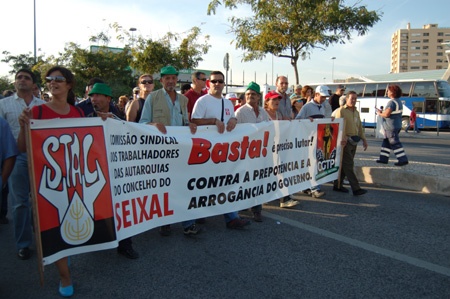 Historical demonstration in Lisbon