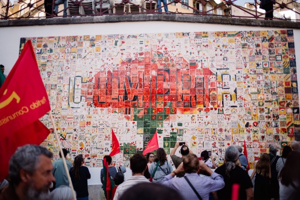 Inauguração do Mural Colectivo de Azulejos «Cumprir»