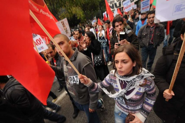 Manifestação da campanha «Paz Sim, NATO Não»