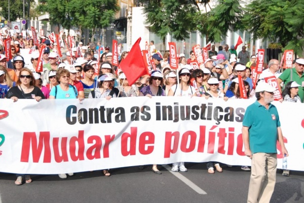 Manifestação da CGTP-IN 1 de Outubro, Lisboa, Porto e Funchal