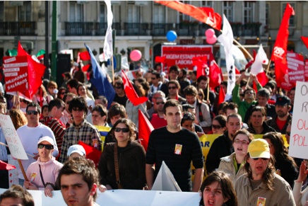 Manifestação de jovens trabalhadores - 28 de Março de 2009
