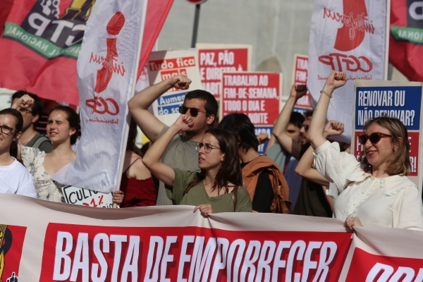 Manifestação de Jovens Trabalhadores
