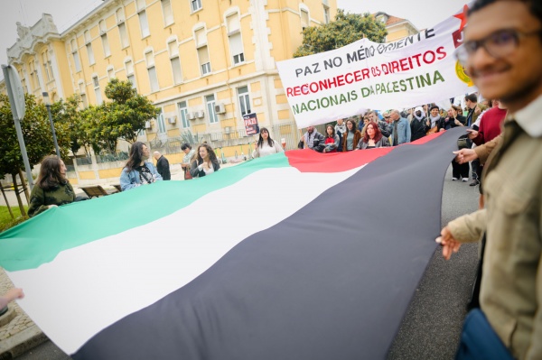 Demonstration of solidarity with the Palestinian people