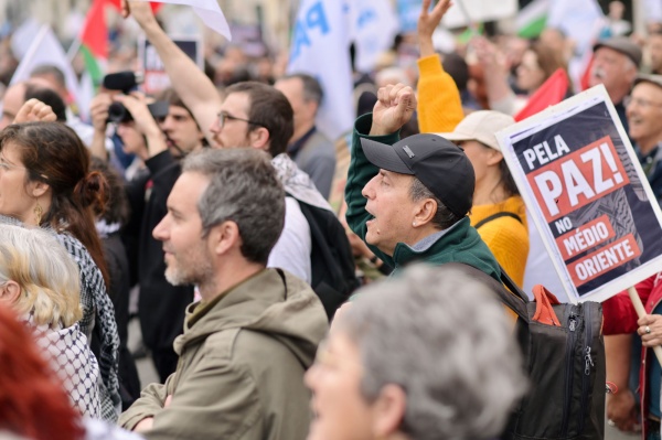 Demonstration of solidarity with the Palestinian people