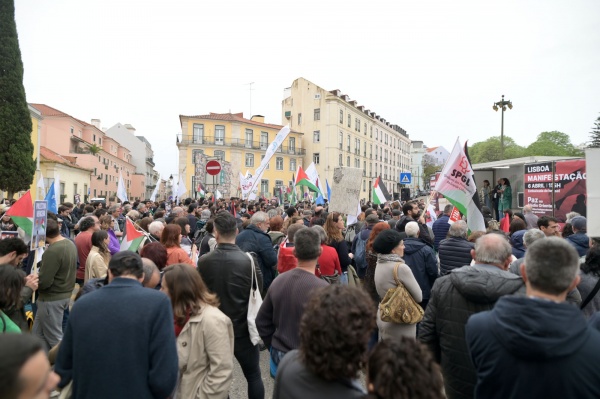 Demonstration of solidarity with the Palestinian people