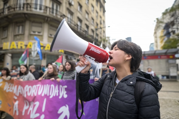 Demonstration of solidarity with the Palestinian people