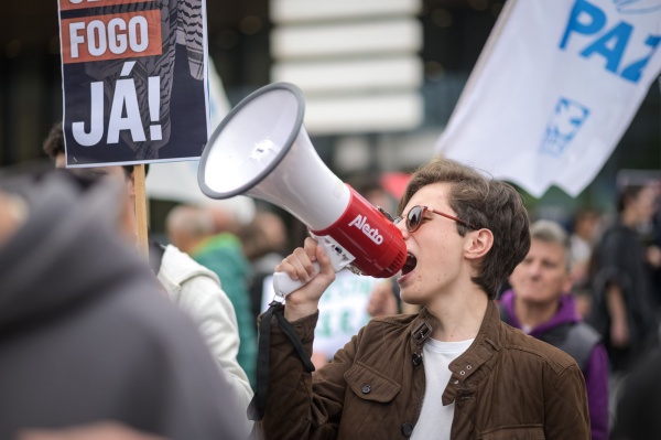 Demonstration of solidarity with the Palestinian people