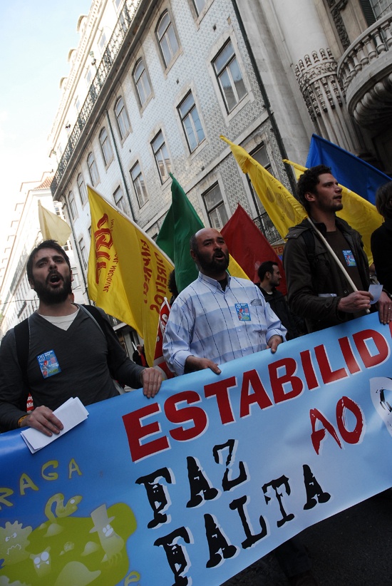 Manifestação de trabalhadores da Administração Pública - 5 de Fevereiro de 2010