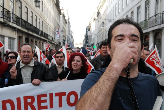 Manifestação de trabalhadores da Administração Pública - 5 de Fevereiro de 2010